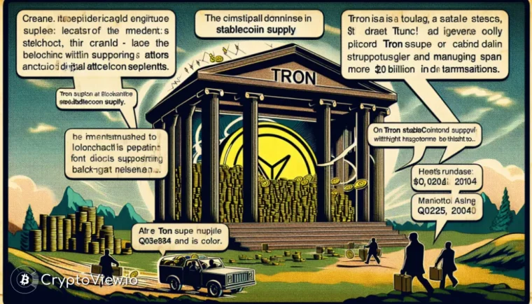 O que está impulsionando o domínio da TRON no fornecimento de Stablecoins?