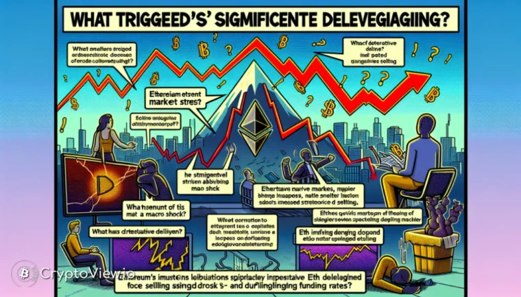 이더리움의 대규모 디레버리징을 촉발한 요인은 무엇인가?